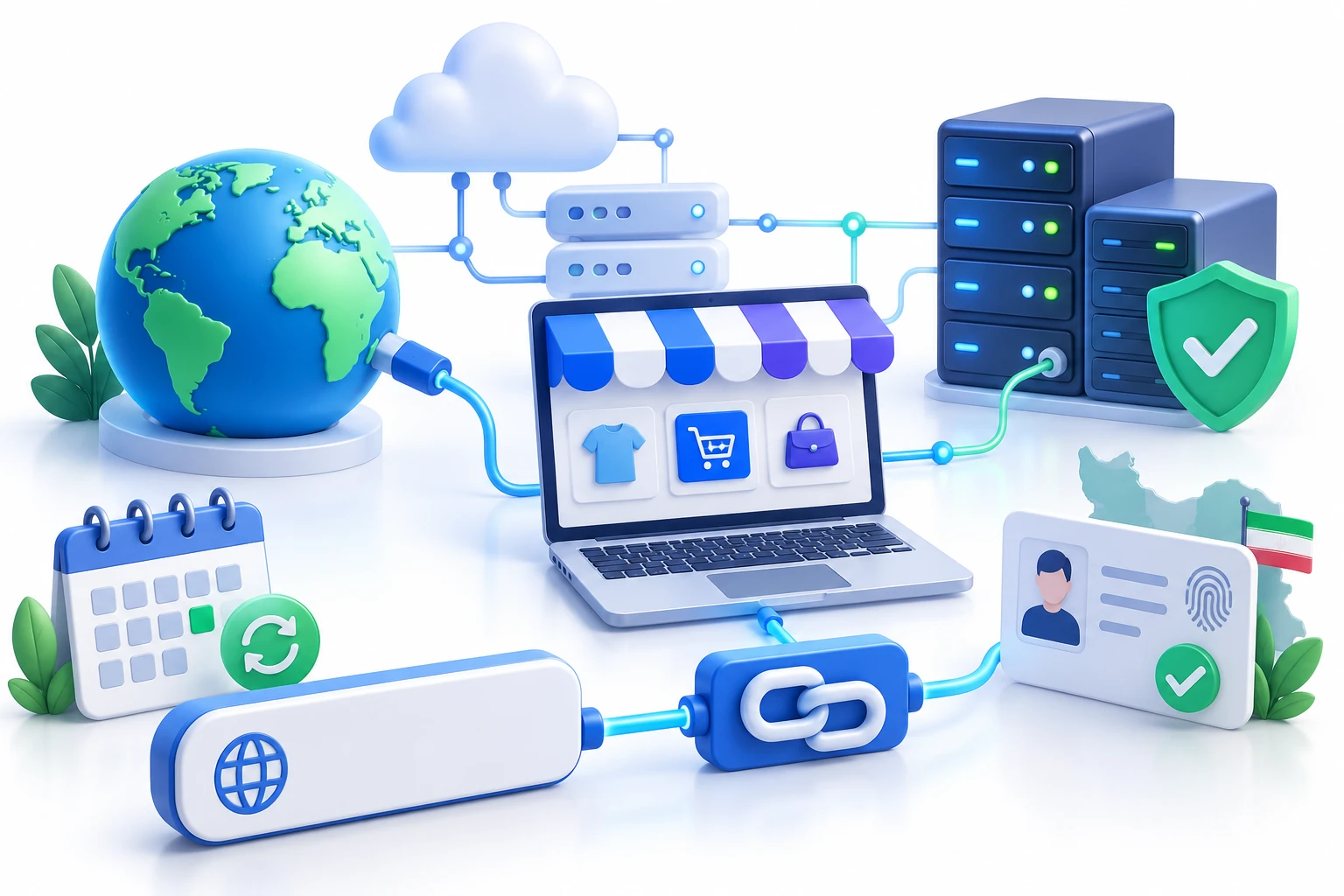 المانهای DNS، سرور، فروشگاه و اتصال دامنه
